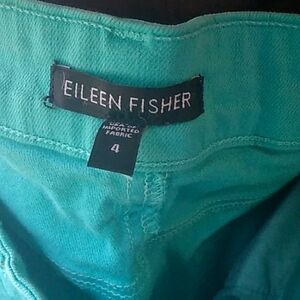 Eileen Fisher aqua/teal coloured jeans, Ladies' size 4